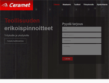 Tablet Screenshot of ceramet.fi